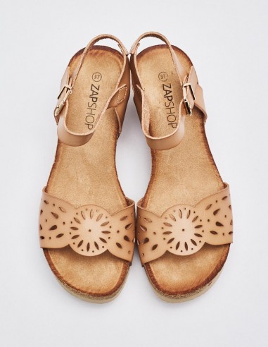 SANDALIA COMBINADA CUÑA