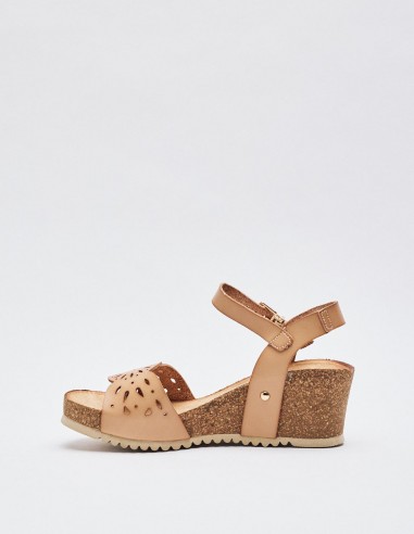 SANDALIA COMBINADA CUÑA