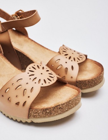 SANDALIA COMBINADA CUÑA