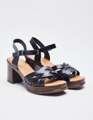 SANDALIA TACÓN ANCHO