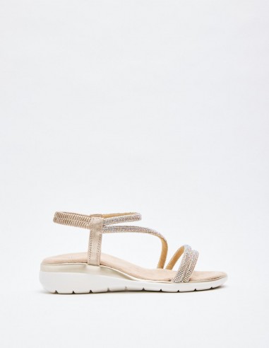 SANDALIA PLANA BRILLANTE