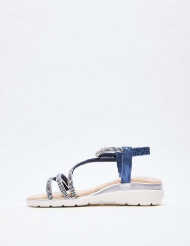 SANDALIA PLANA BRILLANTE