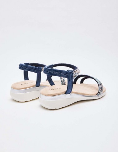 SANDALIA PLANA BRILLANTE