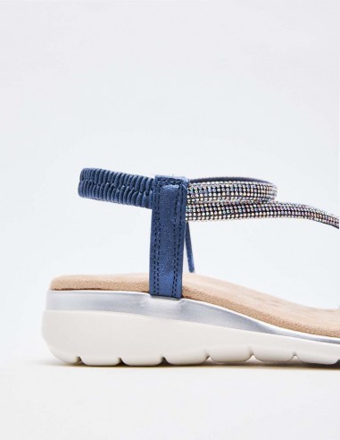 SANDALIA PLANA BRILLANTE