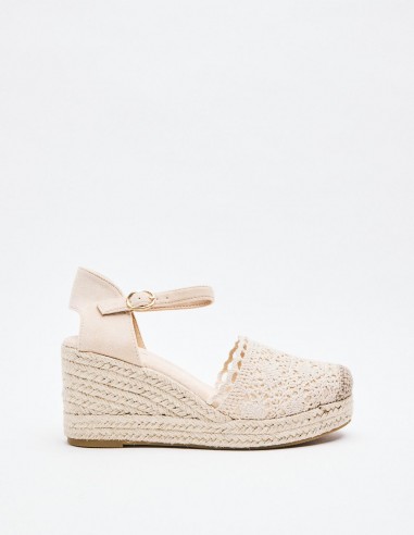 ALPARGATA CUÑA EFECTO GANCHILLO