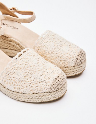 ALPARGATA CUÑA EFECTO GANCHILLO