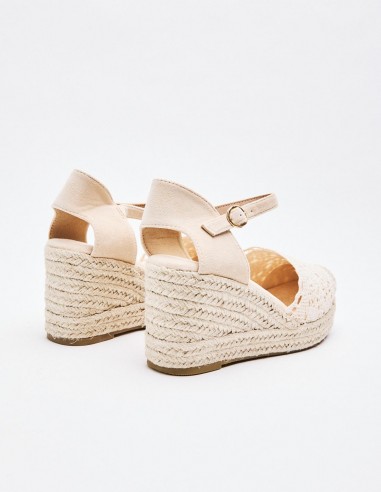 ALPARGATA CUÑA EFECTO GANCHILLO