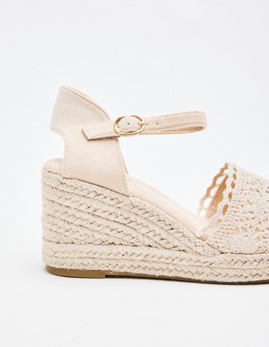 ALPARGATA CUÑA EFECTO GANCHILLO