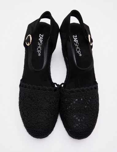 ALPARGATA CUÑA EFECTO GANCHILLO