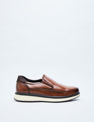 MOCASÍN EFECTO PIEL COMBINADO