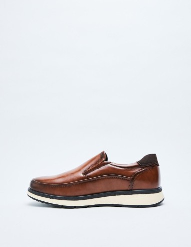 MOCASÍN EFECTO PIEL COMBINADO